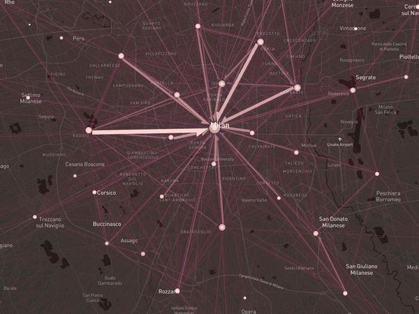 ミラノの通勤者（2020年）