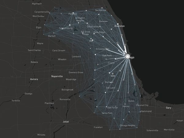 シカゴ・クック郡の通勤者