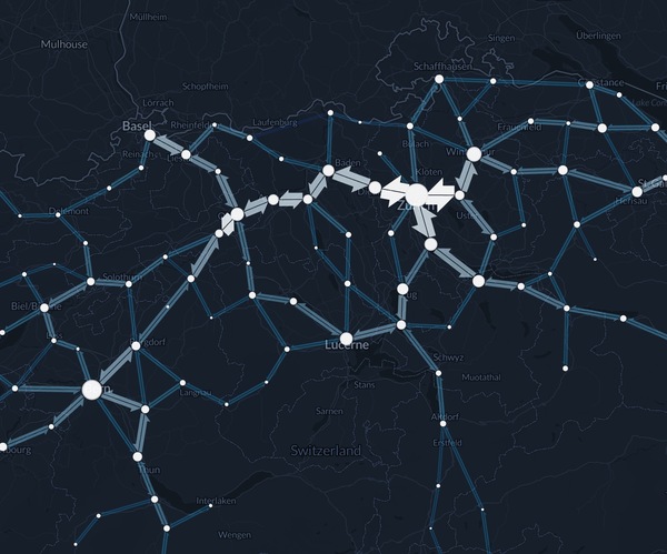 スイス鉄道網の列車（2022年）