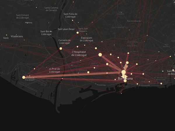 バルセロナのFoursquareチェックイン