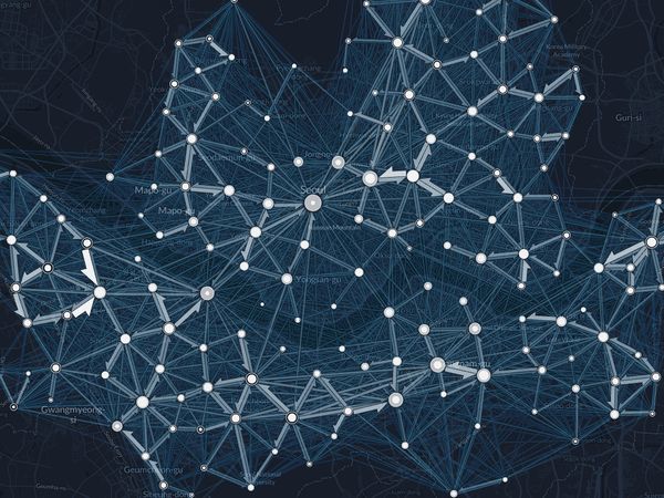 ソウルの朝の通勤者