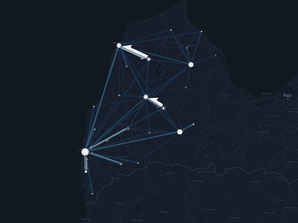 ラトビア・クルゼメ地域の通勤（2017年）